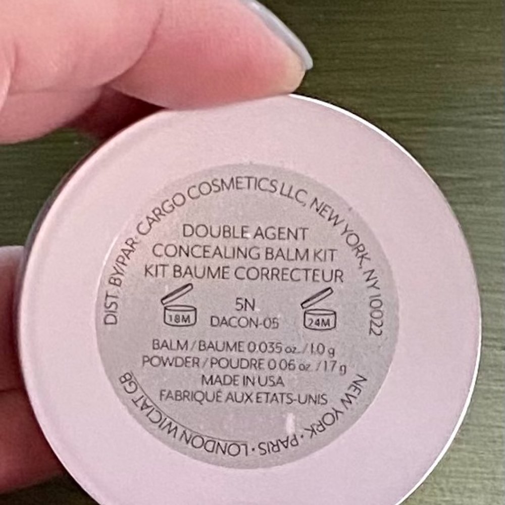 Cargo Cosmetics Double Agent Concealing Balm Kit 5N Dark - NWT - Picture 5 of 8
